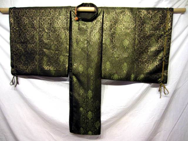 Green Silk Kariginu
