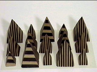 Pieces with stripes